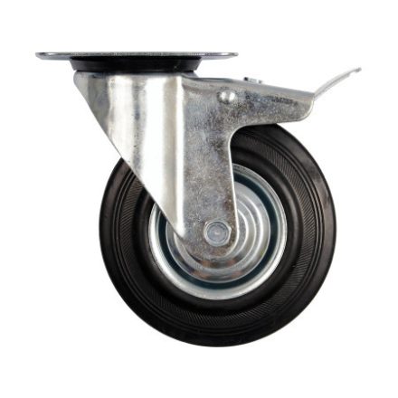 VOREL Priemyselné koleso s otočnou brzdou vidlice 160 mm 130 kg
