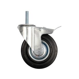 VOREL Priemyselné koleso s otočnou brzdou vidlice 125 mm 100 kg   VOREL Priemyselné koleso s otočnou brzdou vidlice 125 mm 100 kg