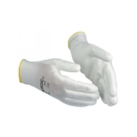 NÁVOD 522 Pracovné ochranné rukavice PU máčané, biele STL 9