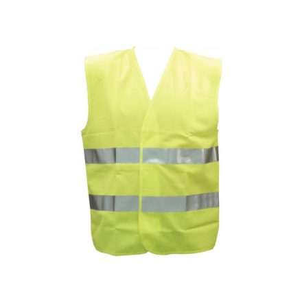 Vesta s reflexnými pruhmi FLUO žltá XL