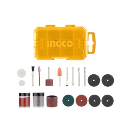 INGCO Miniatúrny súprava brúsnych hláv s tyčinkou 81 dielna