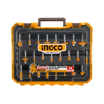 INGCO Súprava fréz na horný frézač 24 dielna 6 mm