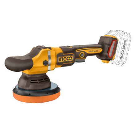 INGCO Batériový leštič 150 mm bez uhlíkových kefiek 20 V (bez batérie a nabíjačky)