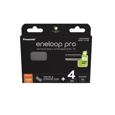 ENELOOP PRO AA/tužková batéria 1,2 V 2500 mAh batéria + box na batérie (4 ks)