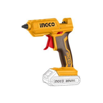 INGCO Bezdrôtová lepiaca pištoľ 11 mm 20 V (bez batérie a nabíjačky)