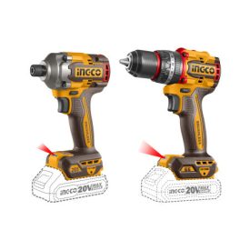 INGCO Akumulátorový balík 20 V Úderné vŕtačky-skrujky 66 Nm+Úderné skrutkovacie kľúče 1/4" 285 Nm (2 ks akumulátor + nabíjačka)   INGCO Akumulátorový balík 20 V Úderné vŕtačky-skrujky 66 Nm+Úderné skrutkovacie kľúče 1/4" 285 Nm (2 ks akumulátor + nabíjačka)