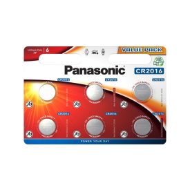 PANASONIC CR2016 lítiový mincový článok 3 V (6 ks) PANASONIC CR2016 lítiový mincový článok 3 V (6 ks)