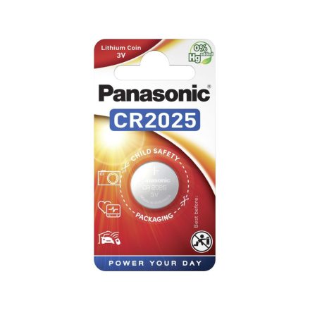 PANASONIC CR2025 lítiový gombíkový článok 3 V