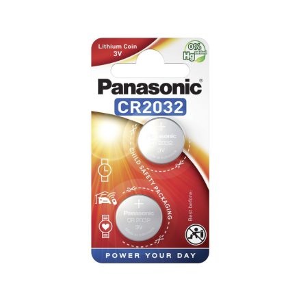 PANASONIC CR2032 lítiový mincový článok 3 V (2 ks)