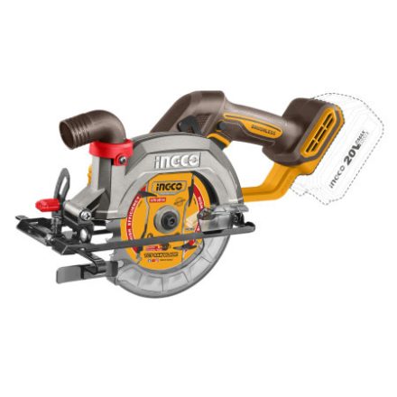 INGCO Akumulátorová kotúčová píla 140 mm bezuhlíková 20 V (bez batérie a nabíjačky)