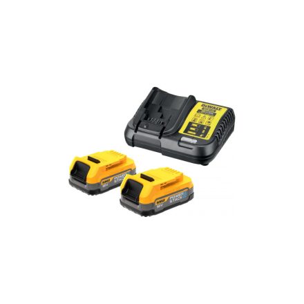 DEWALT Powerstack Súprava batérie a nabíjačky 18 V (2 x 1,7 Ah batérie) DCB1102E2