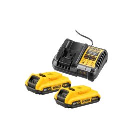 DEWALT XR Súprava batérie a nabíjačky 18 V (2 x 2 Ah batérie) DCB1104D2   DEWALT XR Súprava batérie a nabíjačky 18 V (2 x 2 Ah batérie) DCB1104D2