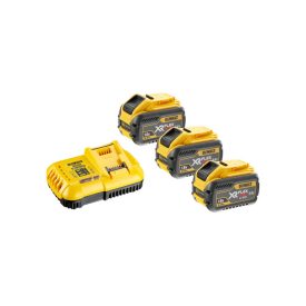 DEWALT FlexVolt Súprava batérie a rýchlonabíjačky 18 V (3 x 9 Ah batérie) DCB118X3   DEWALT FlexVolt Súprava batérie a rýchlonabíjačky 18 V (3 x 9 Ah batérie) DCB118X3