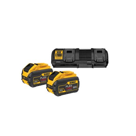 Sada batérií DEWALT FlexVolt a dvojitej nabíjačky 18 V (2 x 9 Ah batérie) DCB132 x 2
