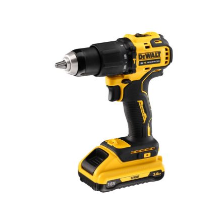 DEWALT Akumulátorová príklepová vŕtačka 18 V bez uhlíkovej kefy (2 x 3,0 Ah akumulátor + nabíjačka + TSTAK) DCD709L2T