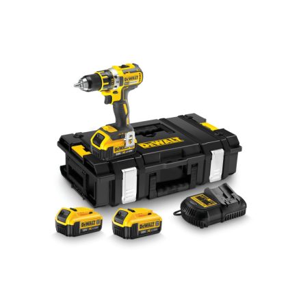 DEWALT Akumulátorová príklepová vŕtačka 18 V (3 x 4,0 Ah akumulátor + nabíjačka) DCD790 m3