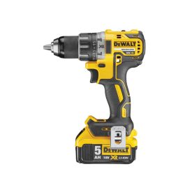 DEWALT Akumulátorový vŕtací skrutkovač 18 V bez uhlíkovej kefky (2 x 5,0 Ah akumulátor + nabíjačka) DCD791P2   DEWALT Akumulátorový vŕtací skrutkovač 18 V bez uhlíkovej kefky (2 x 5,0 Ah akumulátor + nabíjačka) DCD791P2