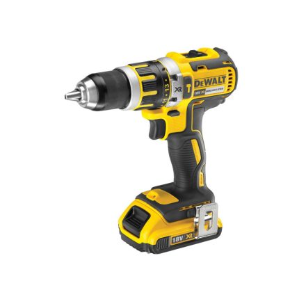 DEWALT Akumulátorová príklepová vŕtačka 18 V bez uhlíkovej kefky (2 x 2,0 Ah akumulátor + nabíjačka) DCD795D2