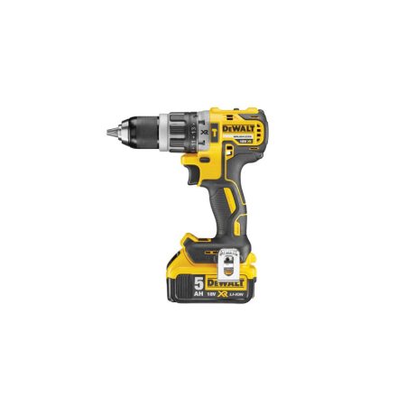 DEWALT Akumulátorová príklepová vŕtačka 18 V bez uhlíkovej kefky (2 x 5,0 Ah akumulátor + nabíjačka) DCD796P2
