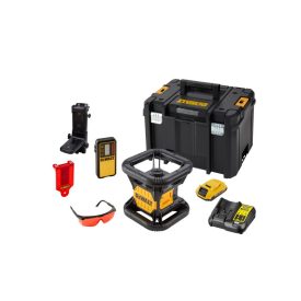 DEWALT Akumulátorový samonastavovací rotačný laser 18 V (červený) (1 x 2,0 Ah batéria + nabíjačka + TSTAK) DCE074D1R   DEWALT Akumulátorový samonastavovací rotačný laser 18 V (červený) (1 x 2,0 Ah batéria + nabíjačka + TSTAK) DCE074D1R