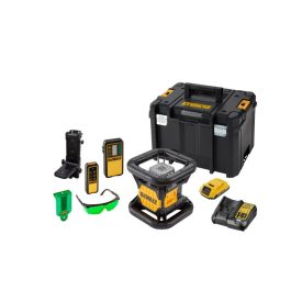 DEWALT Akumulátorový samonastavovací rotačný laser 18 V (zelený) (1 x 2,0 Ah batéria + nabíjačka + TSTAK) DCE079D1G   DEWALT Akumulátorový samonastavovací rotačný laser 18 V (zelený) (1 x 2,0 Ah batéria + nabíjačka + TSTAK) DCE079D1G