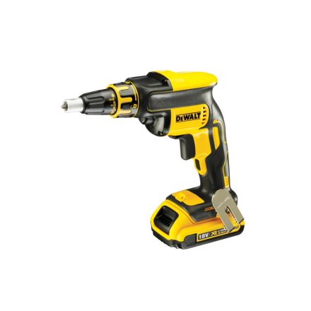 DEWALT Akumulátorový sadrokartónový skrutkovač 18 V bez uhlíkovej kefy (2 x 2,0 Ah batérie + nabíjačka) DCF620D2
