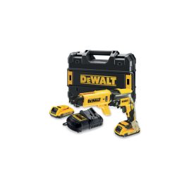 DEWALT Akumulátorový sadrokartónový skrutkovač + zásobník 18 V bez uhlíkovej kefy (2 x 2,0 Ah + nabíjačka + TSTAK) DCF62   DEWALT Akumulátorový sadrokartónový skrutkovač + zásobník 18 V bez uhlíkovej kefy (2 x 2,0 Ah + nabíjačka + TSTAK) DCF62