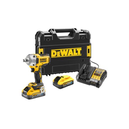 DEWALT Bezdrôtový búraci skrutkovač 18 V bez batérie 1/2" 812 Nm (2 x 5,0 Ah batéria + nabíjačka + TSTAK)