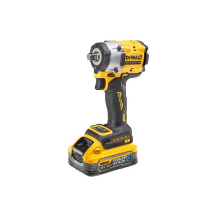 DEWALT Akumulátorový utvrdzovací skrutkovač 18 V 1/2" 406 Nm (2 x 5,0 Ah Power Stack batéria + nabíjačka + TSTAK)