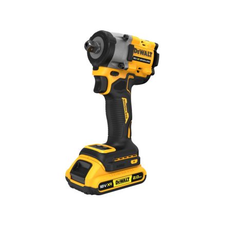 DEWALT Akumulátorový rázový utahovák 18 V 1/2" 406 Nm (2 x 2,0 Ah akumulátor + nabíjačka + TSTAK) DCF922D2T