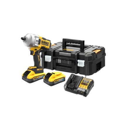 DEWALT Aku uderný skrutkovač 18 V 1/2" 1626/2372 Nm (2 x 5,0 batéria + nabíjačka) v kufri TSTAK