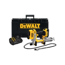 DEWALT Akumulátorový mazací lis 18 V (1 x 4,0 Ah batéria + nabíjačka) DCGG571M1   DEWALT Akumulátorový mazací lis 18 V (1 x 4,0 Ah batéria + nabíjačka) DCGG571M1