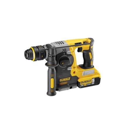 DEWALT Akumulátorová vŕtačka s príklepom 18 V bez uhlíkovej kefky (2 x 5,0 Ah akumulátor + nabíjačka + TSTAK) DCH274P2T