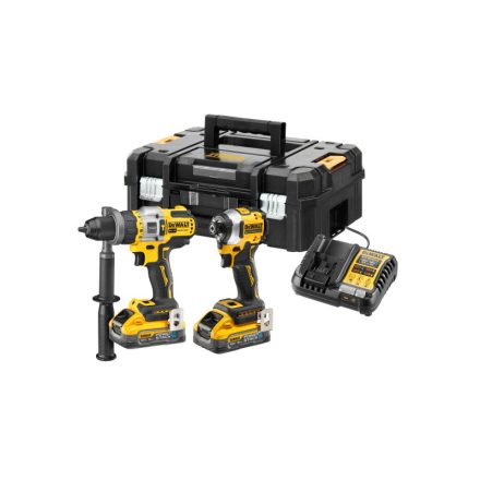 DEWALT Batériový set náradia 18 V (DCF850 + DCD999 + 2 x 5,0 Ah Power Stack batéria + nabíjačka + TSTAK)