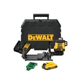 DEWALT Akumulátorový 3-rovinový laser (zelený) 18 V (1 x 2,0 Ah batéria + nabíjačka) DCLE34031D1   DEWALT Akumulátorový 3-rovinový laser (zelený) 18 V (1 x 2,0 Ah batéria + nabíjačka) DCLE34031D1