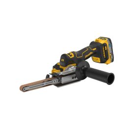 DEWALT Akumulátorová pásová brúska 18 V (2 x 1,7 Ah PowerStack akumulátory + nabíjačka + TSTAK)   DEWALT Akumulátorová pásová brúska 18 V (2 x 1,7 Ah PowerStack akumulátory + nabíjačka + TSTAK)