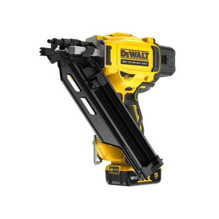 DEWALT Akumulátorový stavebný klincovač 33° 18 V (2 x 5,0 Ah batéria + nabíjačka) v kufri