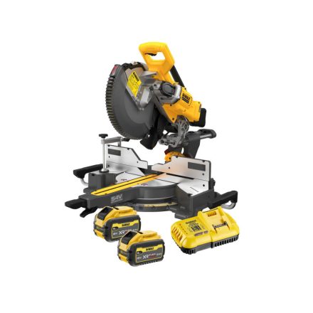 DEWALT Akumulátorová pokosová píla 18 V (2 x 9,0 Ah akumulátor + nabíjačka) DCS781 x 2