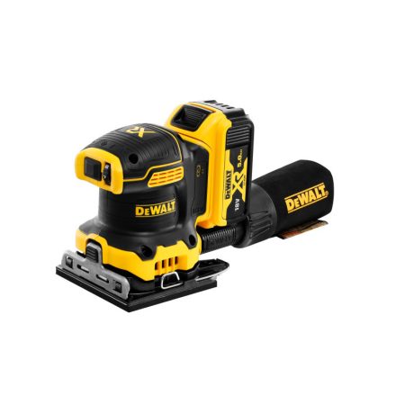 DEWALT Akumulátorová vibračná brúska 18 V bez uhlíkovej kefky (2 x 5,0 Ah akumulátor + nabíjačka) DCW200P2