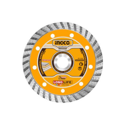 INGCO Diamantový rezný kotúč 115 x 10 x 22,2 mm turbo