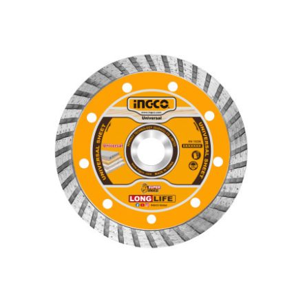INGCO Diamantový rezací kotúč 125 x 10 x 22,2 mm turbó
