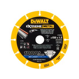 DEWALT EXTREME METAL Diamantový rezací kotúč na kov 150 x 1,3 x 22,2 mm (kov/alu/inox)   DEWALT EXTREME METAL Diamantový rezací kotúč na kov 150 x 1,3 x 22,2 mm (kov/alu/inox)