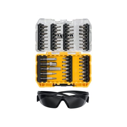 DEWALT Sada hrotov bitov 47 dielov + ochranné okuliare