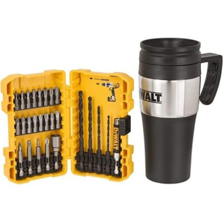 DEWALT Sada bitov 25 kusov + Kávová hrnček