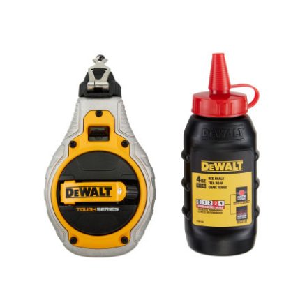 DEWALT 3-1 Festőzsinór piros porral 30 fm