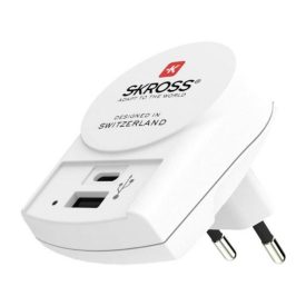 SKROSS USB adaptér (USB-A 2.4 Ah, USB-C 3 Ah batéria) SKROSS USB adaptér (USB-A 2.4 Ah, USB-C 3 Ah batéria)