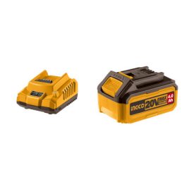 INGCO Sada batérie a nabíjačky 20 V (1 x 4,0 Ah batéria + 2,0 A nabíjačka)   INGCO Sada batérie a nabíjačky 20 V (1 x 4,0 Ah batéria + 2,0 A nabíjačka)