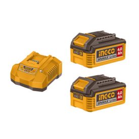 INGCO Sada batérie a nabíjačky 20 V (2 x 4,0 Ah batéria + 4,0 A nabíjačka)   INGCO Sada batérie a nabíjačky 20 V (2 x 4,0 Ah batéria + 4,0 A nabíjačka)