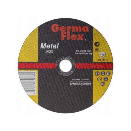 GERMAFLEX Rezný kotúč na kov 125 x 1,6 x 22,2 mm inox