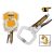 INGCO C-kliešte s automatickým zamykaním 280 mm CrV